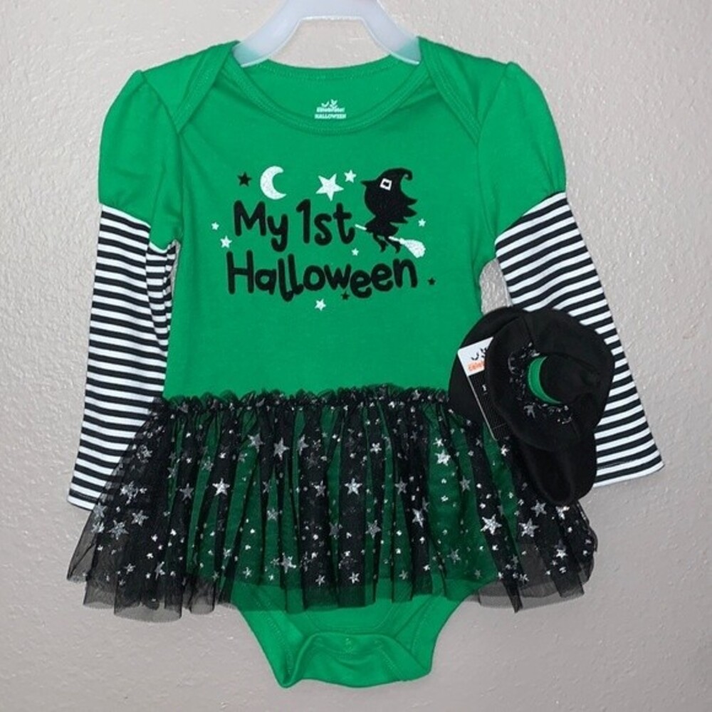 Baby girl “my first Halloween” outfit size 18 months
